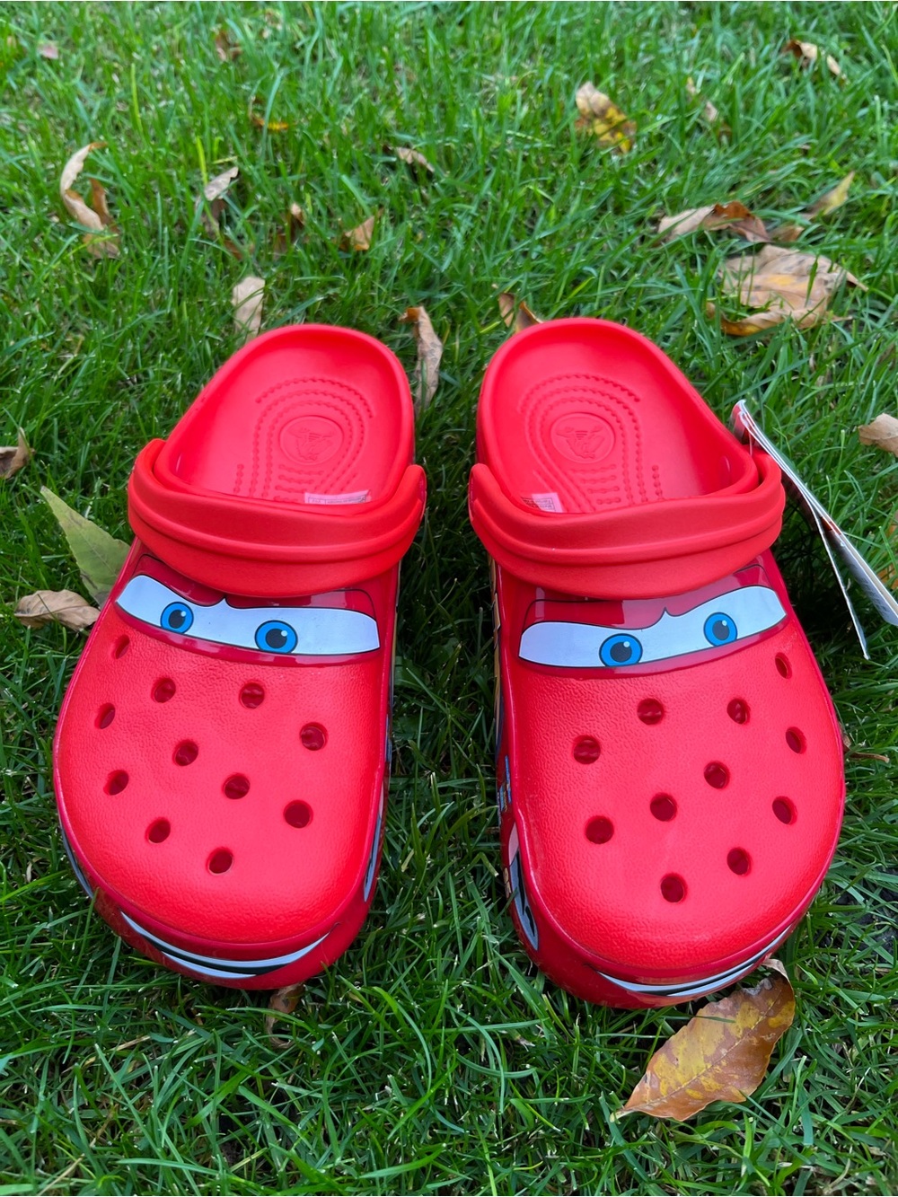 CROCS Kids Red Lightning Character Clog Sandals